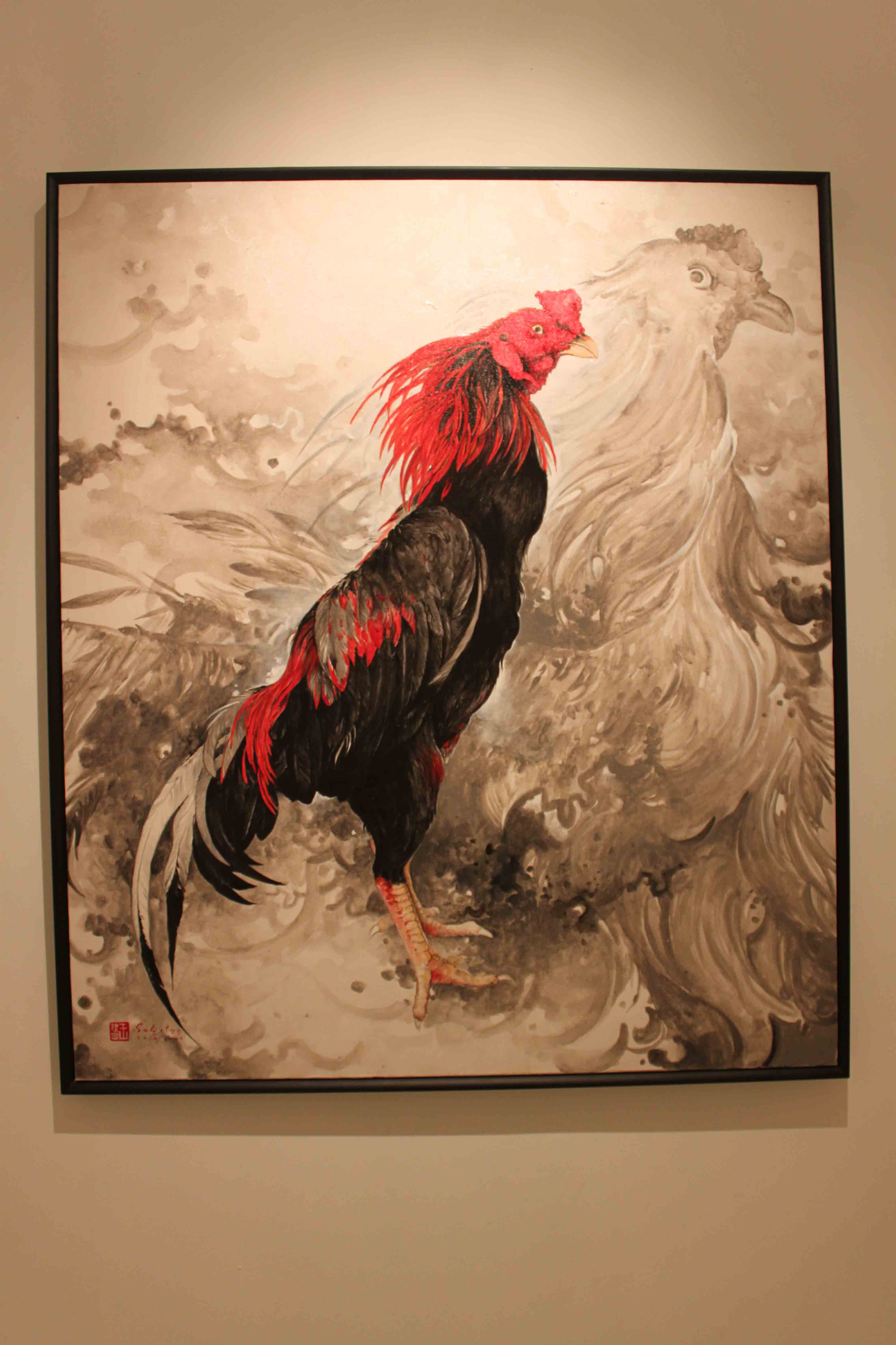 Lukisan Ayam  Jantan Cikimm com