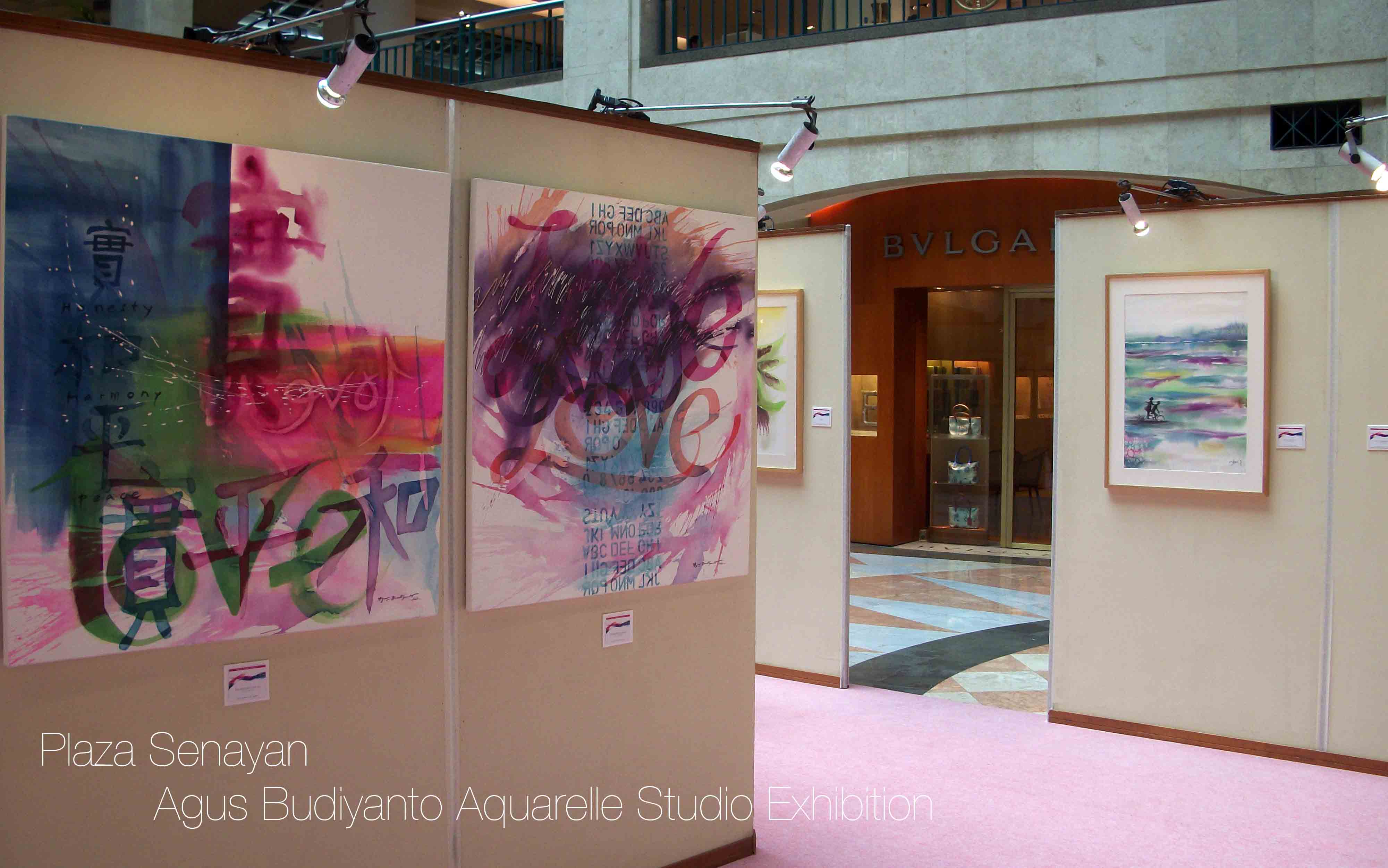 Agus Budiyanto Aquerelle Studio Exhibition at Plaza Senayan